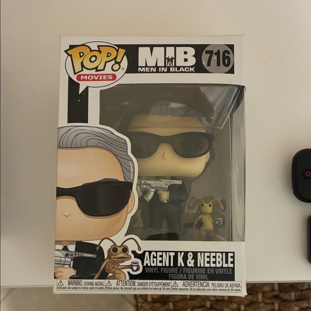 Funko Men in Black Agent K & Neeble Figure - Black and Brown